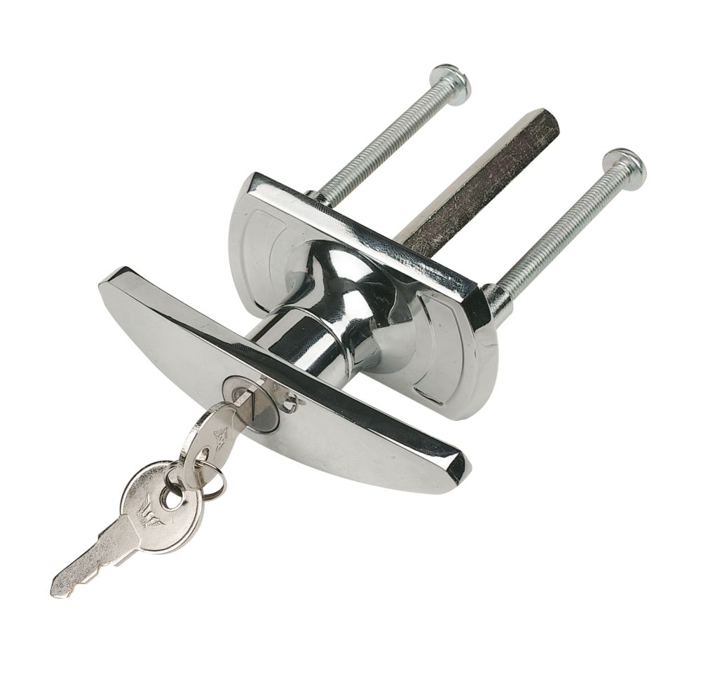Image of Chrome Plate Garage Door Handle 