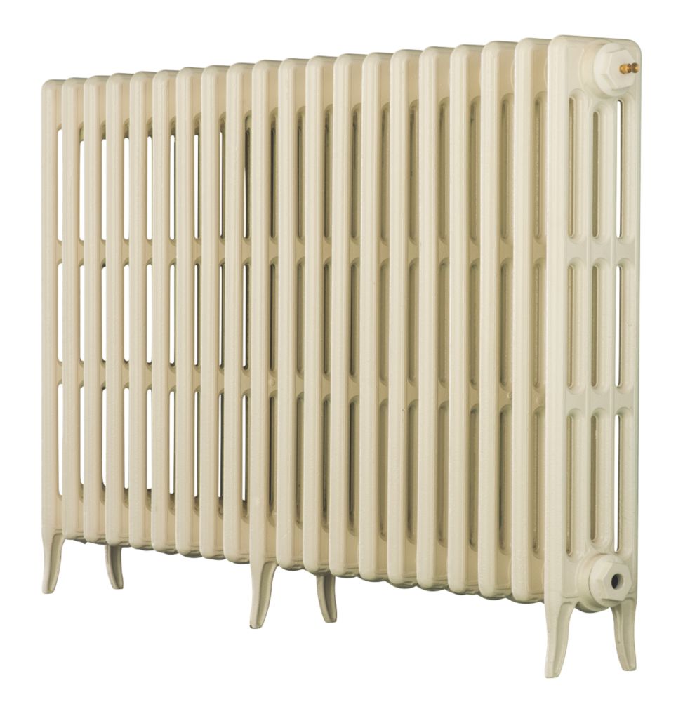 Image of Arroll Neo-Classic 4-Column Cast Iron Radiator 760mm x 1114mm Cream 5582BTU 