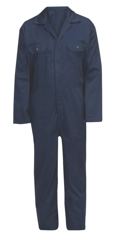 Image of General Purpose Coverall Navy Blue X Large 56 3/4" Chest 31" L 