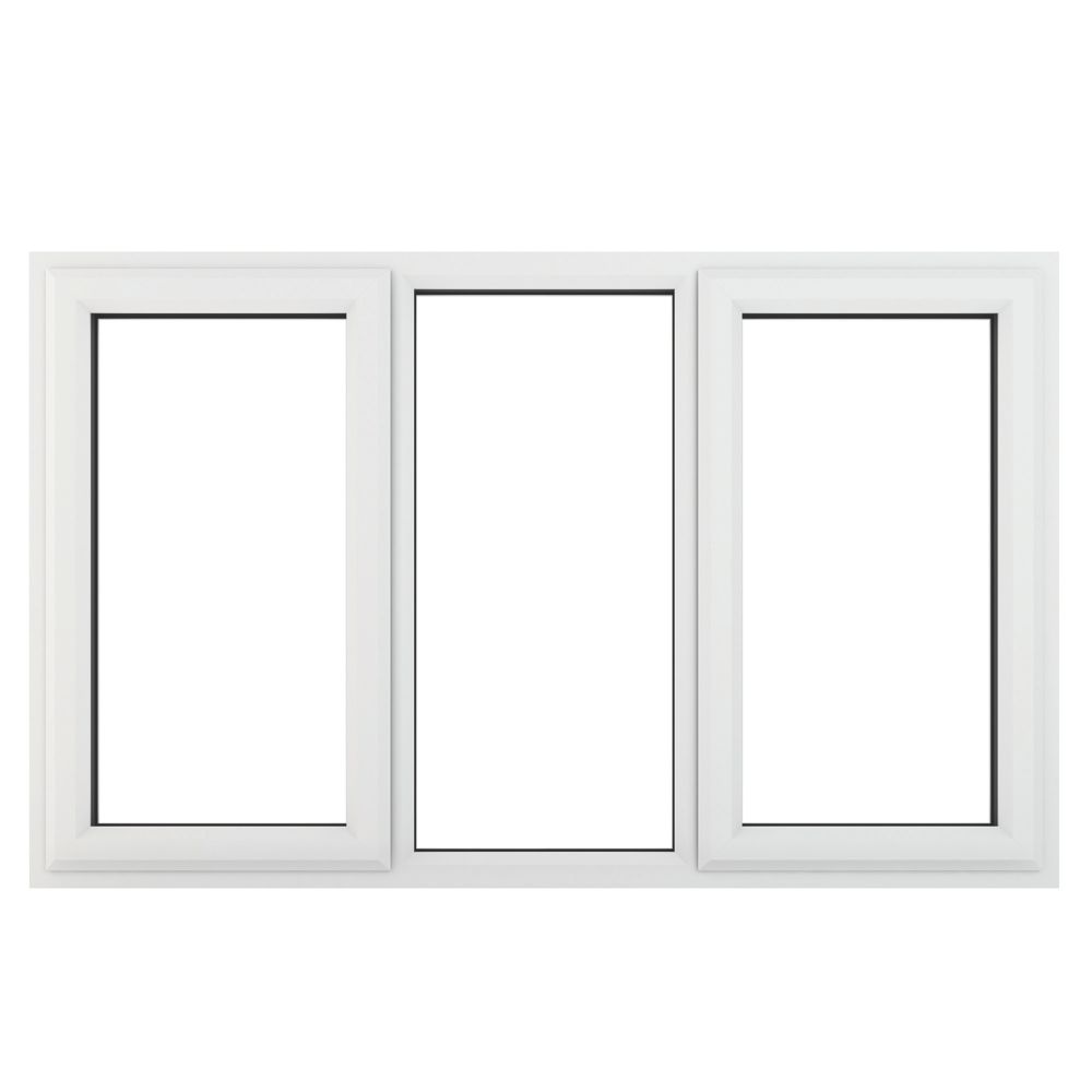 Image of Crystal Left & Right-Hand Opening Clear Double-Glazed Casement White uPVC Window 1770mm x 1040mm 