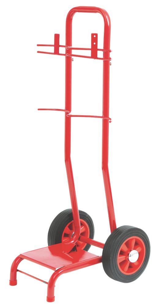 Image of Firechief SVT2B Double Extinguisher Stand with Bucket Bracket 