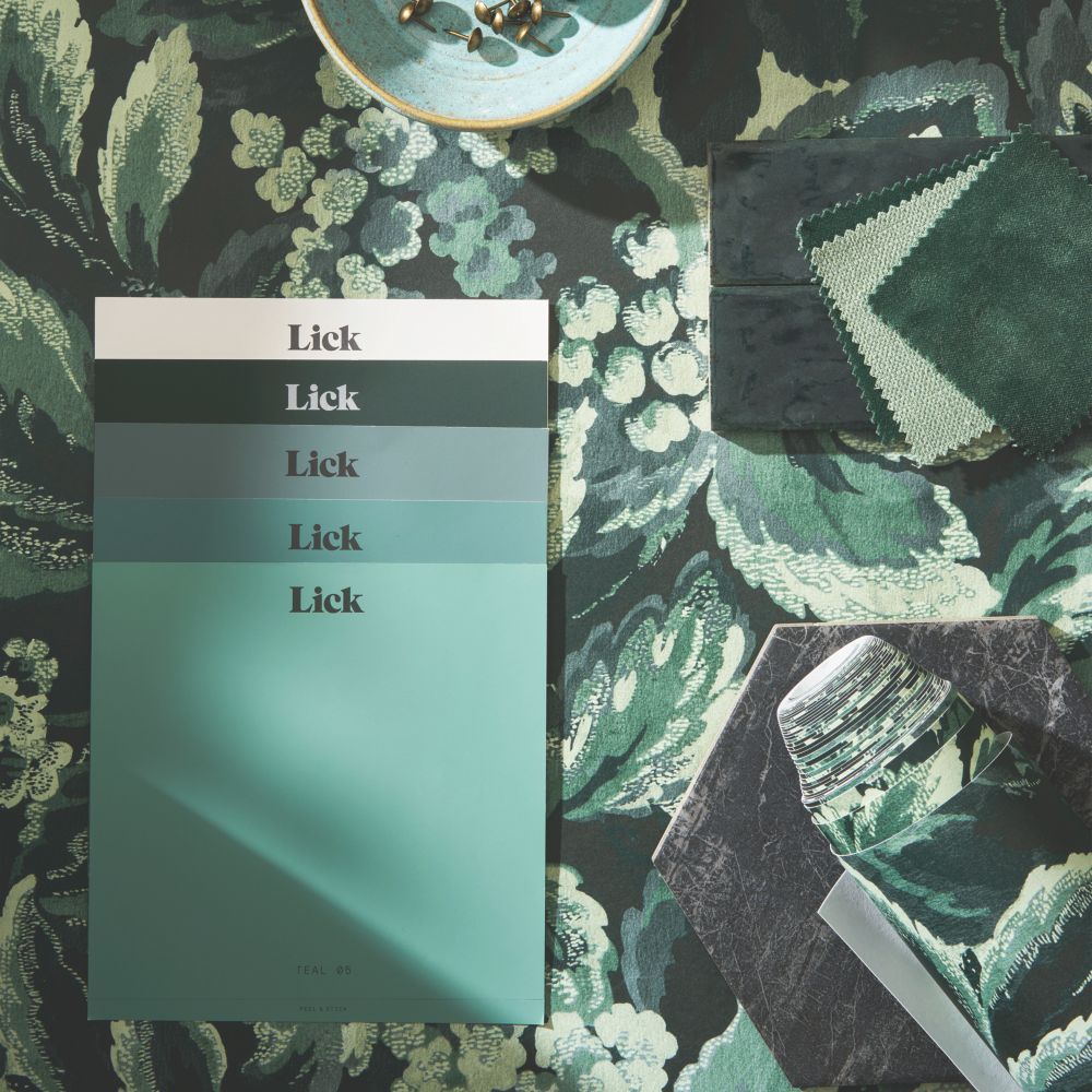 Image of LickPro Green Foliage 01 Wallpaper Roll 70cm x 10m 