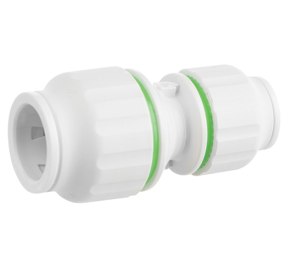 Image of Flomasta Twistloc SPU6746M Plastic Push-Fit Reducing Coupler 22mm x 15mm 2 Pack 