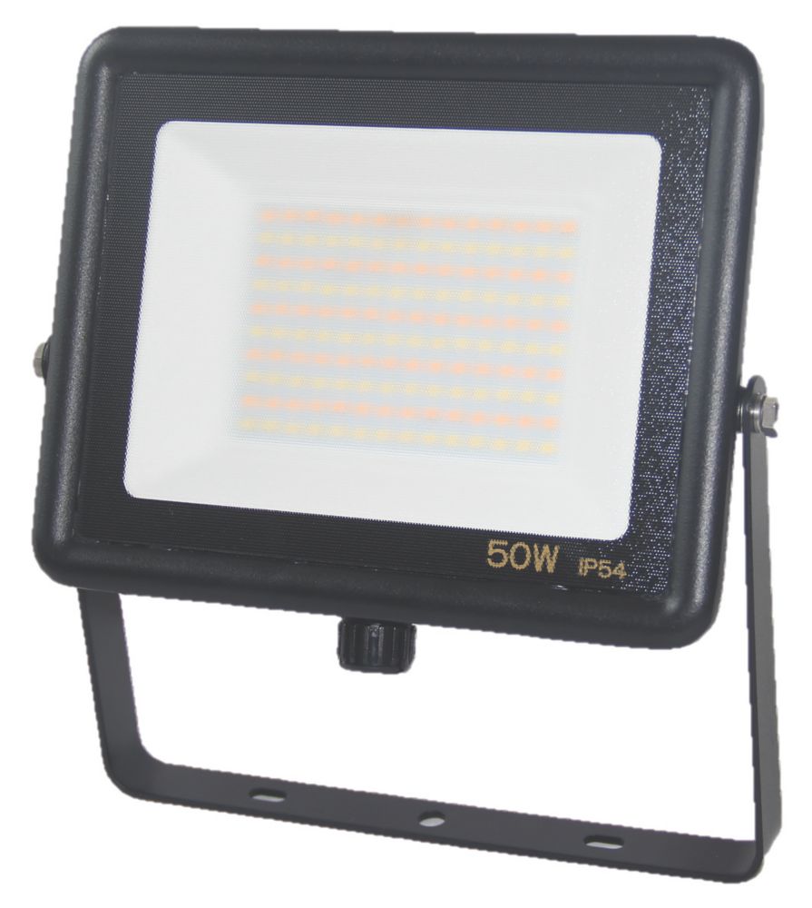 Image of Brackenheath Indoor & Outdoor LED Floodlight Black 50W 4500lm 