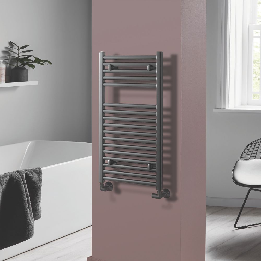 Image of Towelrads Pisa Premium Towel Radiator 800mm x 400mm Anthracite 1078BTU 