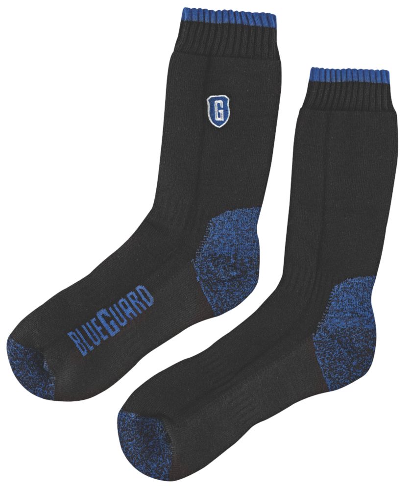 Image of SockShop Blueguard Anti-Abrasion Durability Socks Black Size 9-11 