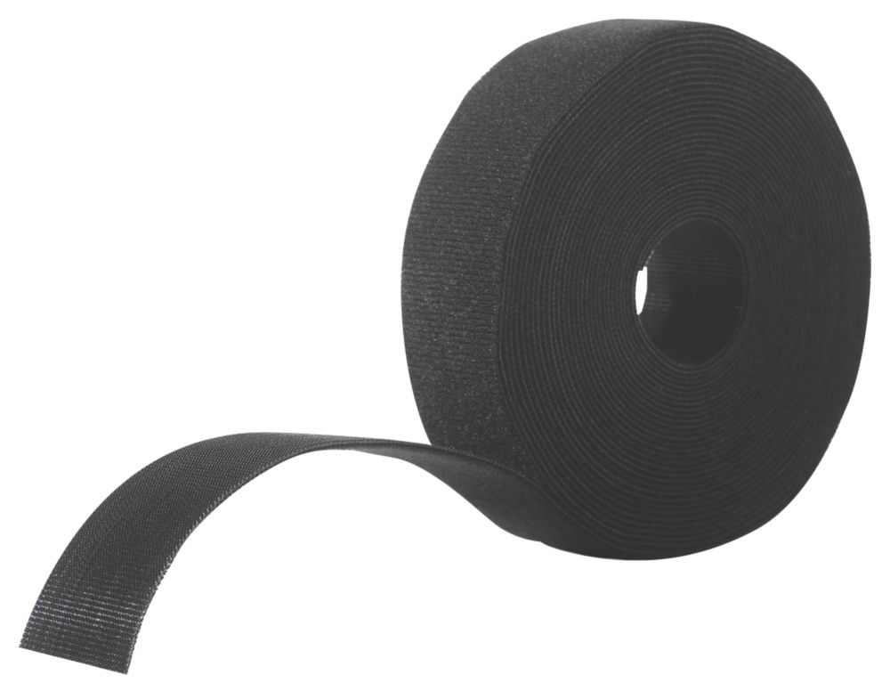 Image of Velcro Brand Black Self-Gripping Ties 5m x 30mm 