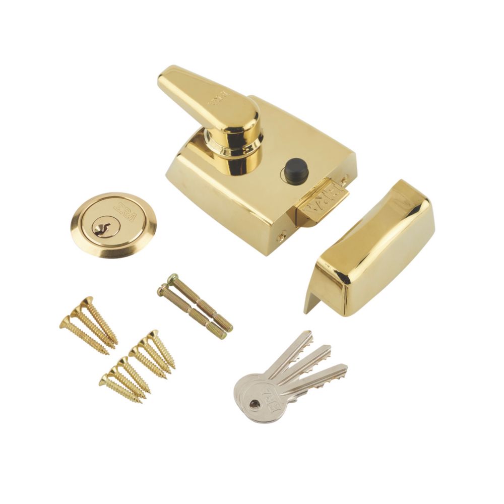 Image of ERA 1630-31 Replacement Night Latch Brass 60mm Backset 