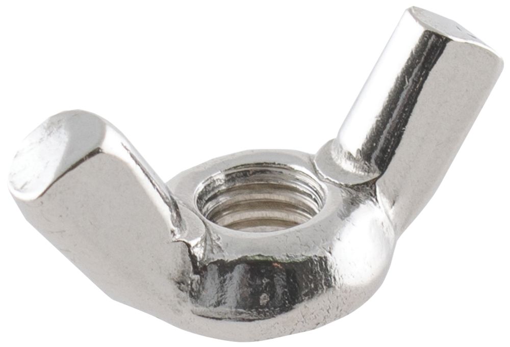 Image of Easyfix A2 Stainless Steel Wing Nuts M6 10 Pack 
