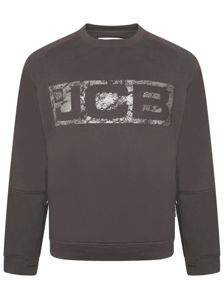 Image of JCB Trade Crew Sweatshirt Black Large 42-44" Chest 