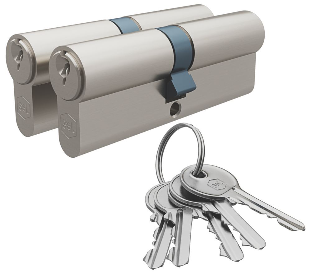 Image of Smith & Locke Fire Rated 6-Pin Euro Double Cylinder Lock 40-45 