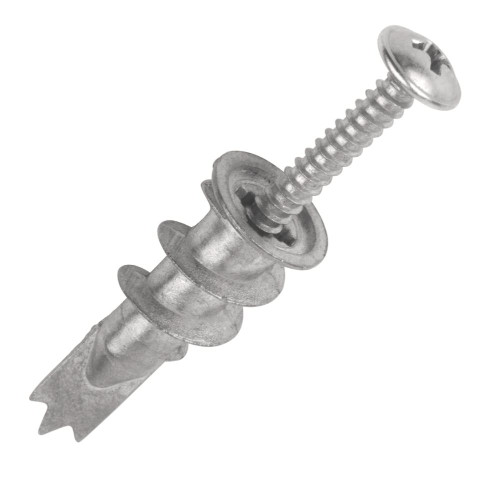 Image of Easyfix Self-Drill Plasterboard Fixings Metal 32mm 250 Pack 