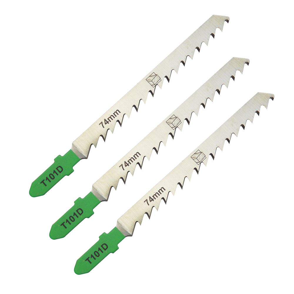 Image of SJG40632 T101D Softwood Jigsaw Blades 74mm 3 Pack 