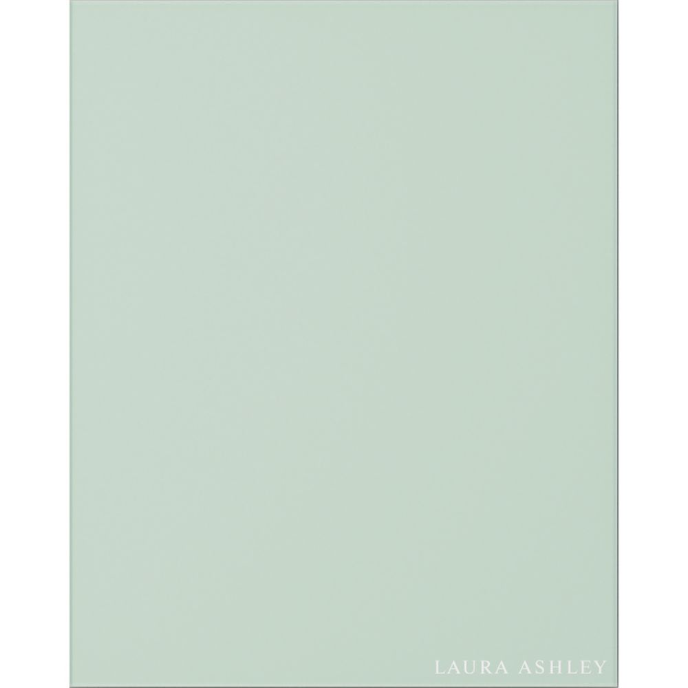 Image of Laura Ashley Eau de Nil Green Self-Adhesive Glass Kitchen Splashback 600mm x 750mm x 6mm 