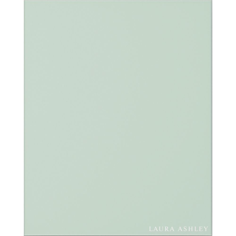 Image of Laura Ashley Eau de Nil Green Self-Adhesive Glass Kitchen Splashback 600mm x 750mm x 6mm 