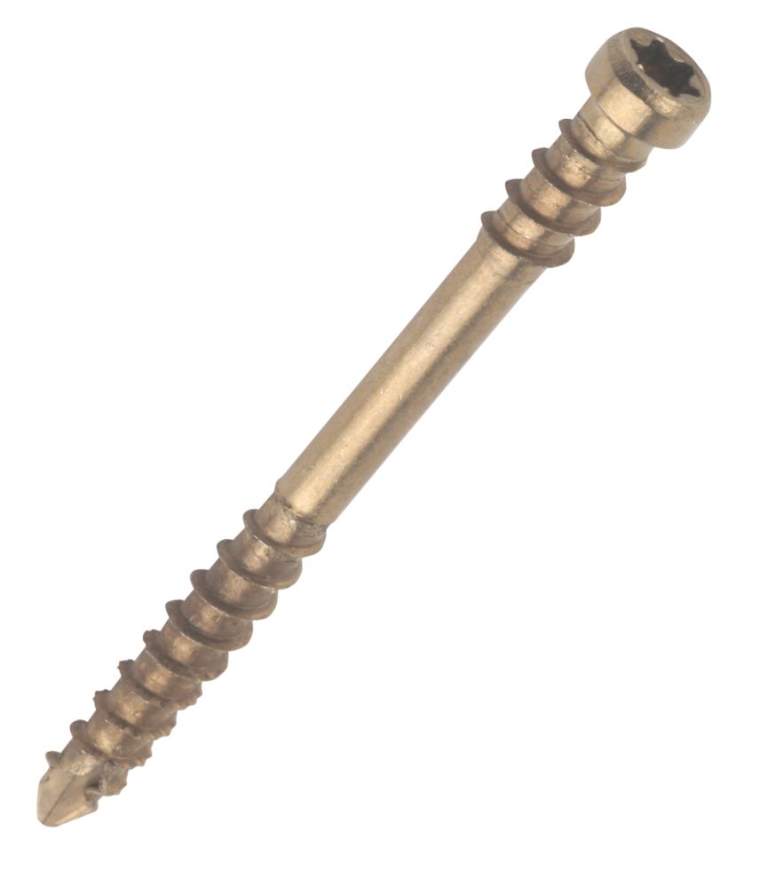 Image of Spax TX Cylindrical Self-Drilling Antique Decking Screws 5mm x 60mm 100 Pack 