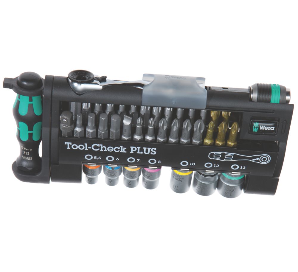 Image of Wera Zyklop Interchangeable Tool-Check Plus Ratchet, Socket & Bit Set 39 Piece Set 