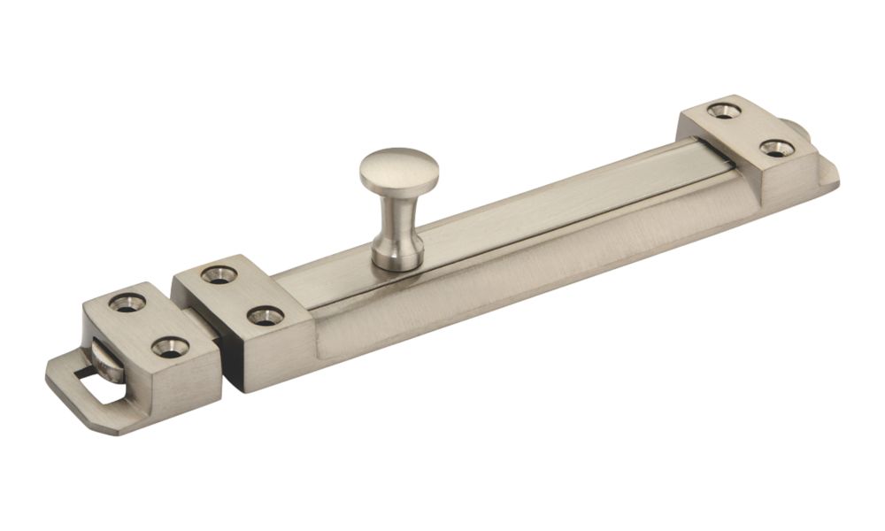 Image of Smith & Locke Straight Door Bolt Satin Nickel 150mm 