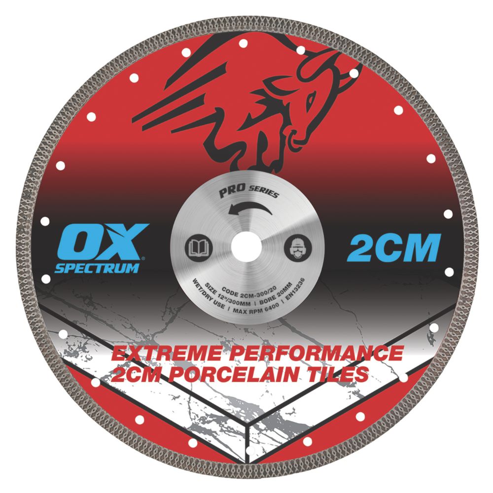 Image of OX Pro Tile Diamond Blade 300mm x 20mm 