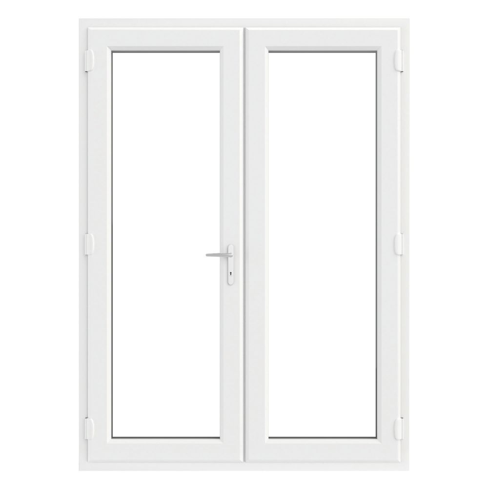 Image of Crystal White uPVC French Door Set 2055mm x 1490mm 
