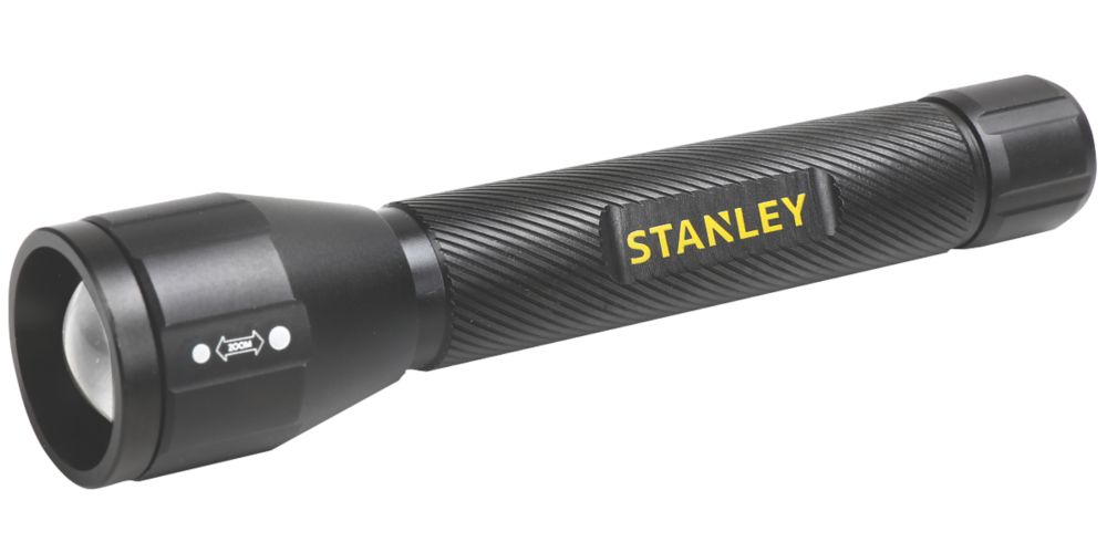 Image of Stanley LED Aluminium Flashlight Black 150lm 