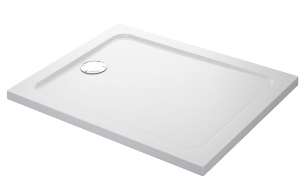 Image of Mira Flight Low Rectangular Shower Tray Gloss White 1000mm x 900mm x 40mm 
