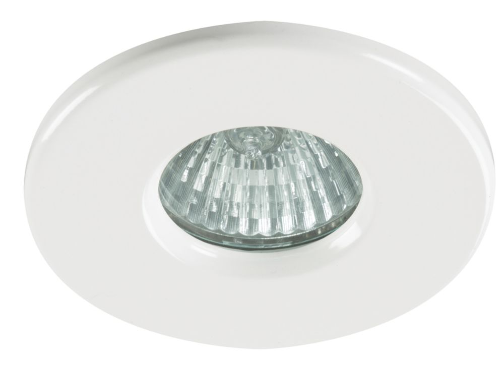 Image of Knightsbridge Fixed IP65 GU10 Recessed Downlight White 