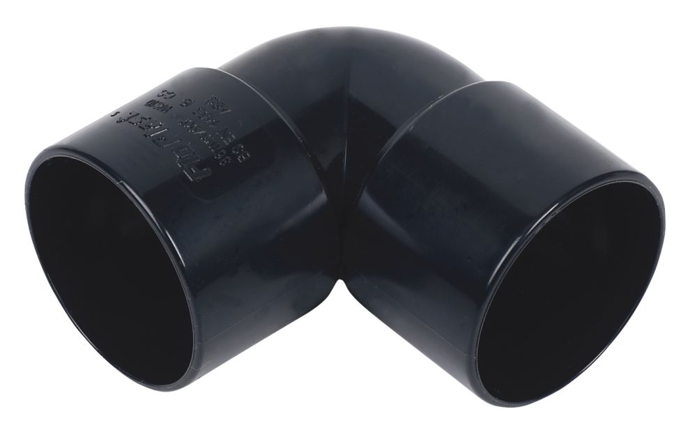 Image of FloPlast Solvent Weld Bends 90Â° Black 32mm 5 Pack 