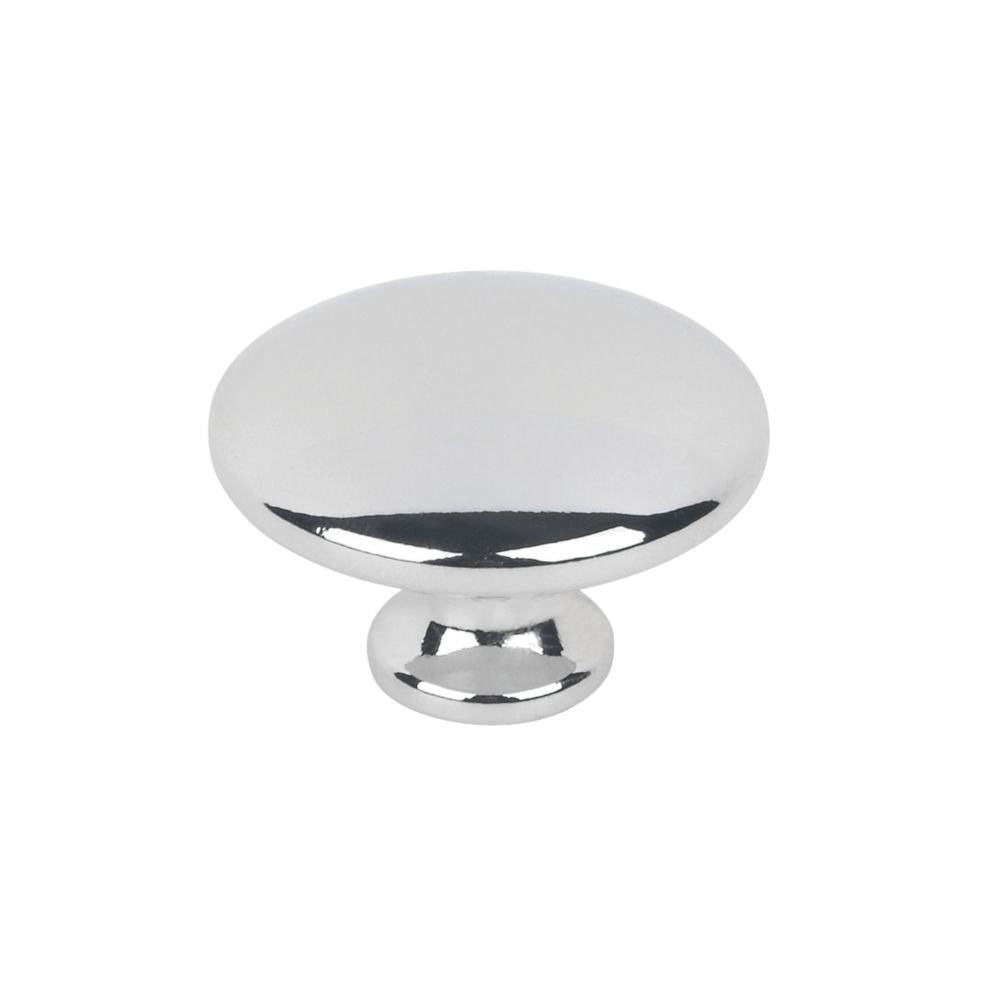 Image of Hafele Modern Cabinet Knob Polished Chrome 34mm 