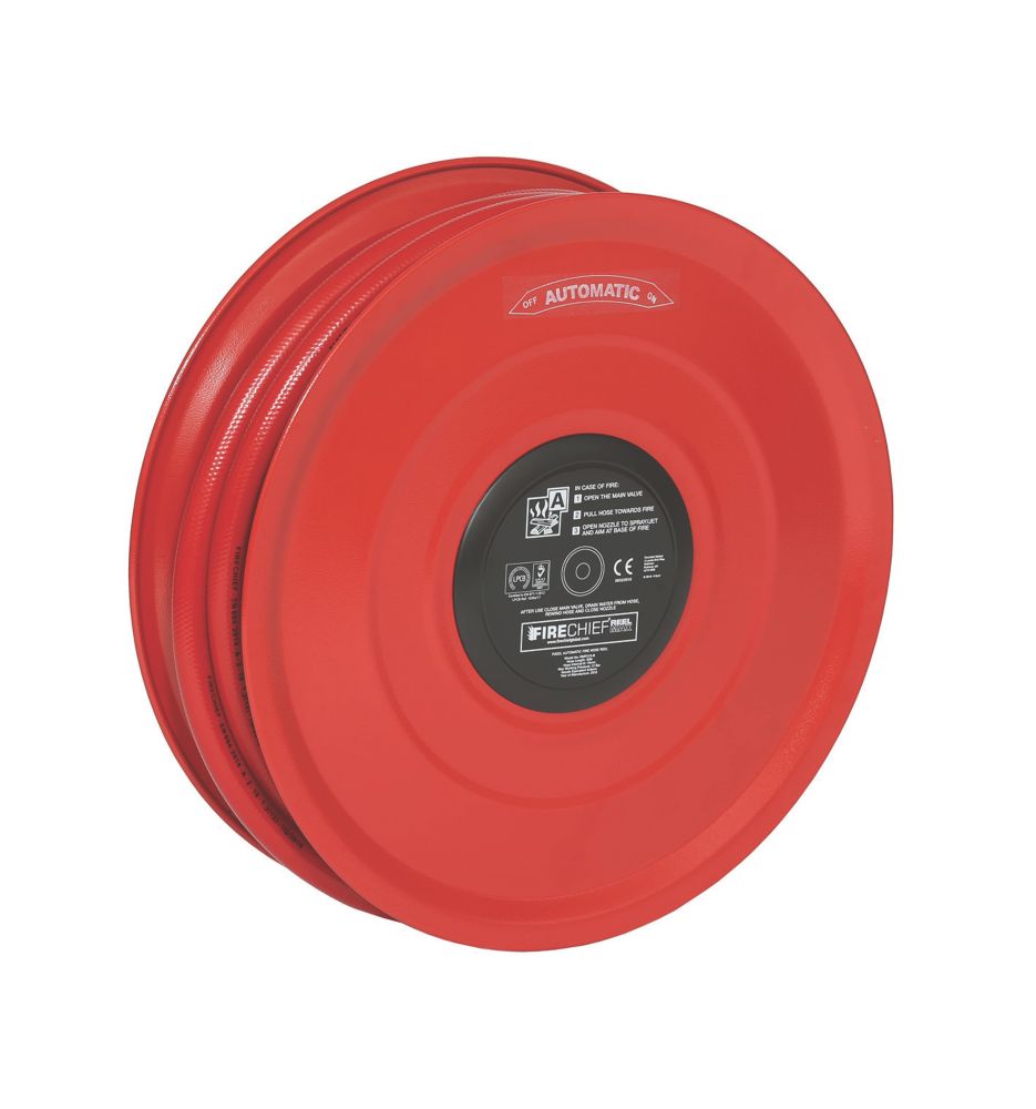 Image of Firechief Fixed Automatic Fire Hose Reel 30m x 3/4" 