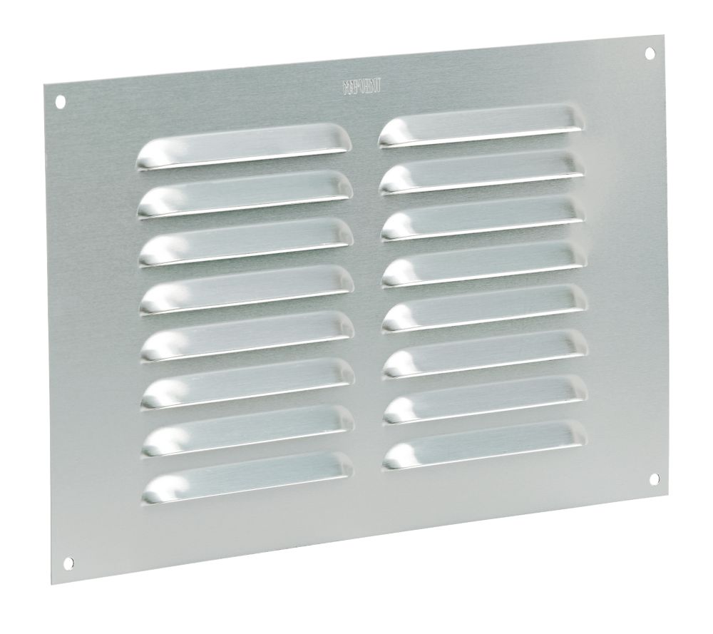 Image of Map Vent Fixed Louvre Vent Silver 229mm x 152mm 