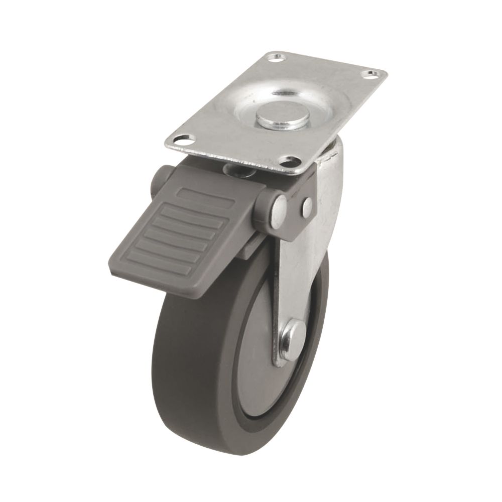 Image of TPR Braked Swivel Castor 75mm 
