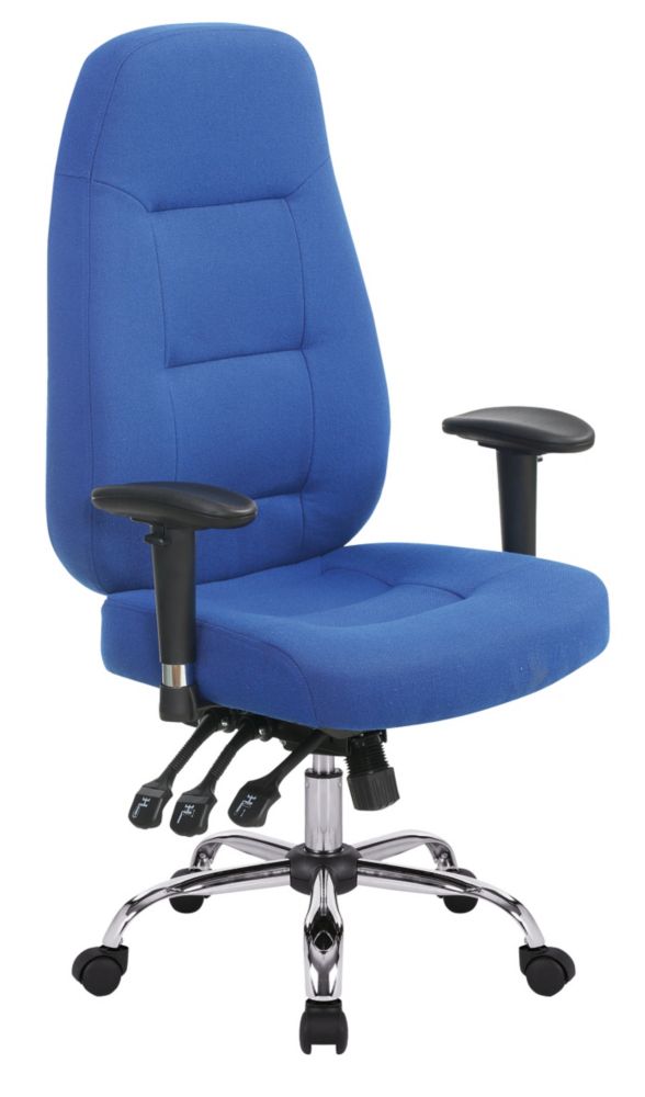 Image of Nautilus Designs Babylon High Back Ergonomic Task Chair Blue 