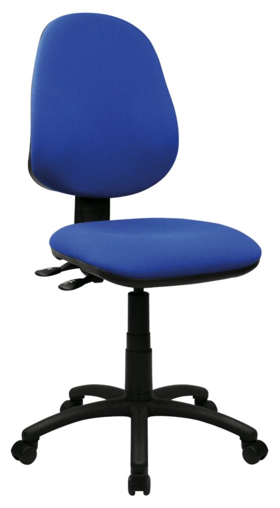 Image of Nautilus Designs Java 300 Medium Back Task/Operator Chair No Arms Blue 