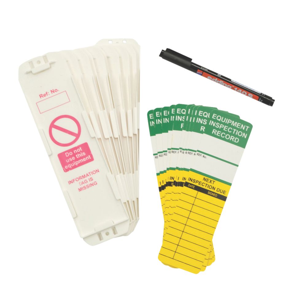 Image of Universal Inspection Tag Insert Kit 31 Piece Set 