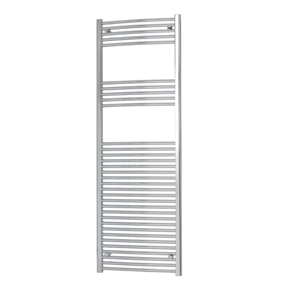 Image of Flomasta Curved Towel Radiator 1800mm x 600mm Chrome 2146BTU 