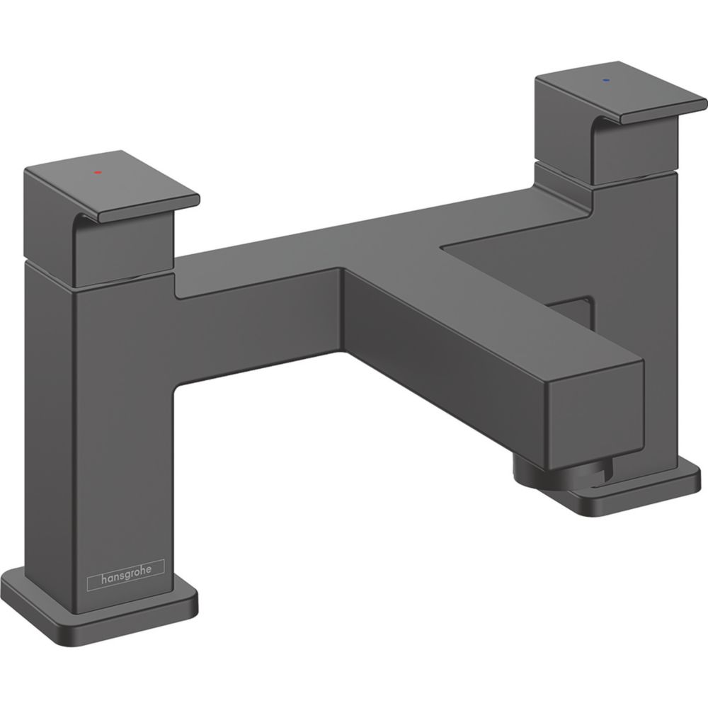Image of Hansgrohe Vernis Shape Deck-Mounted Bath Filler Matt Black 