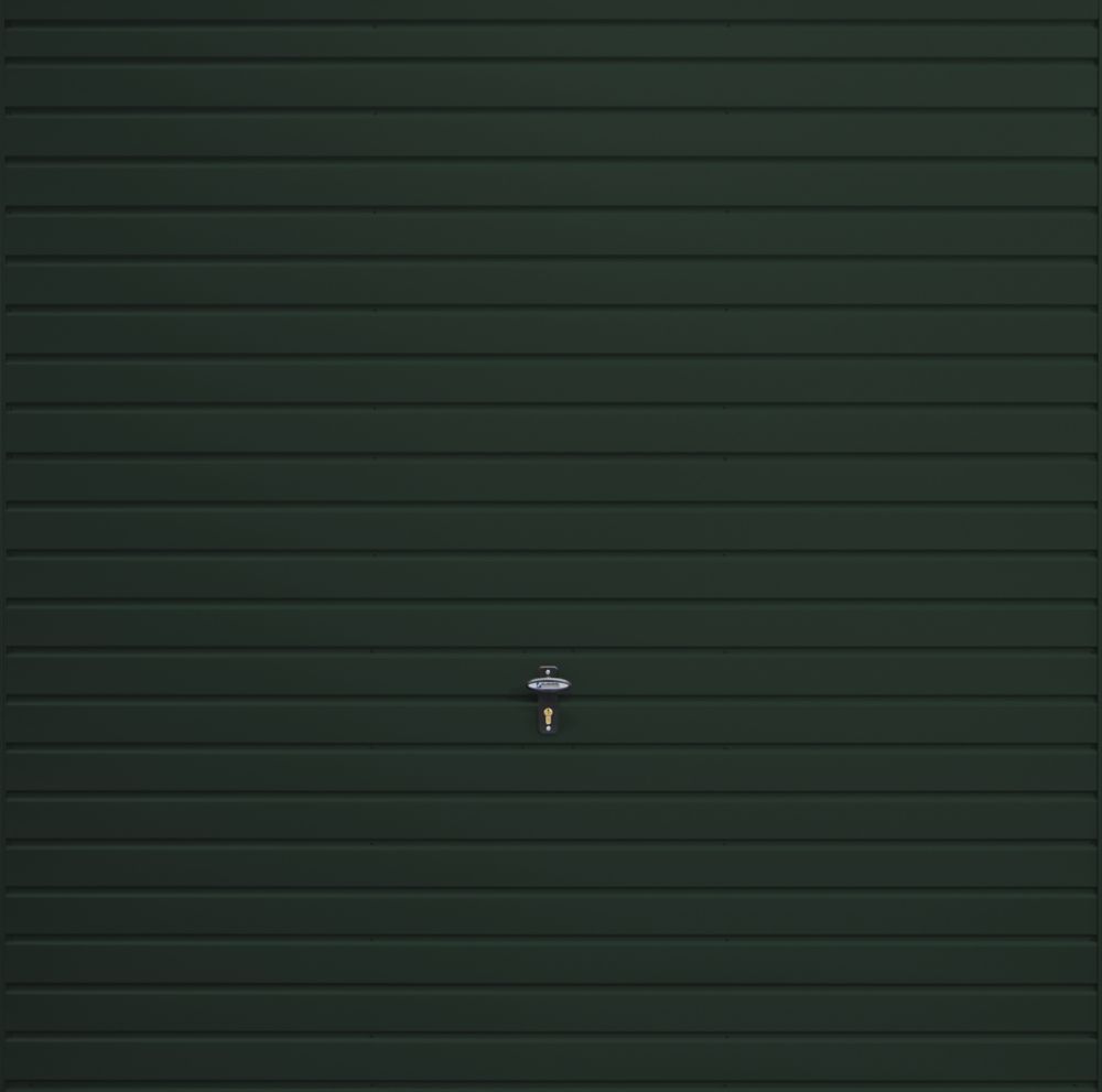 Image of Gliderol Horizontal 8' x 7' Non-Insulated Framed Steel Up & Over Garage Door Fir Green 