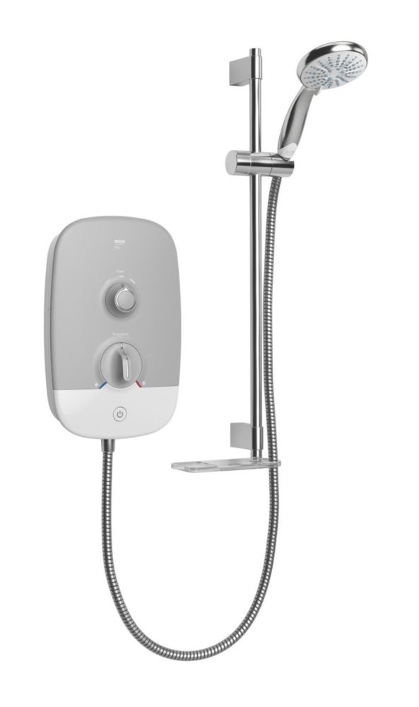 Image of Mira Play White / Grey 9.5kW Electric Shower 