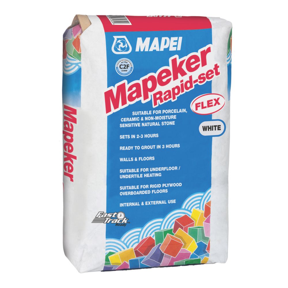 Image of Mapei Rapid-Set Wall & Floor Adhesive White 20kg 