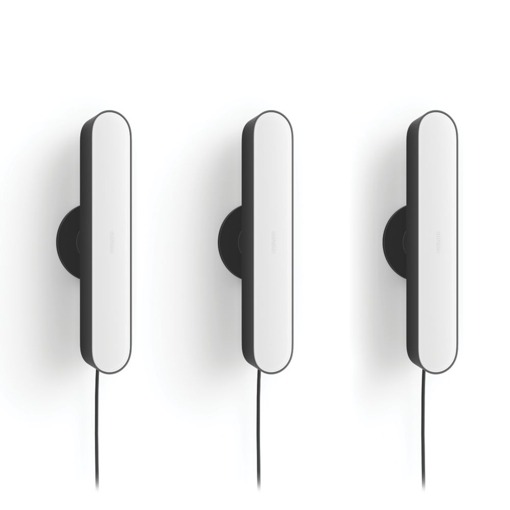 Image of Philips Hue Play LED Smart Light Bar Black 13.2W 500lm 3 Pack 