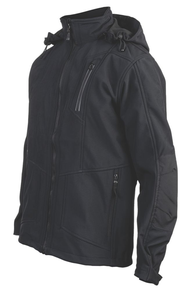 Image of CAT Mercury Soft Shell Work Jacket Black Large 42-44" Chest 
