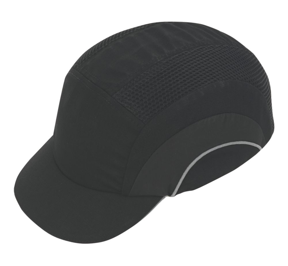 Image of JSP HardCap Short Peak Bump Cap Black 