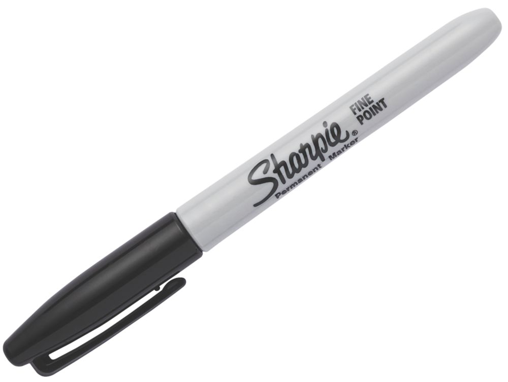 Image of Sharpie Fine Tip Black Permanent Marker 2 Pack 