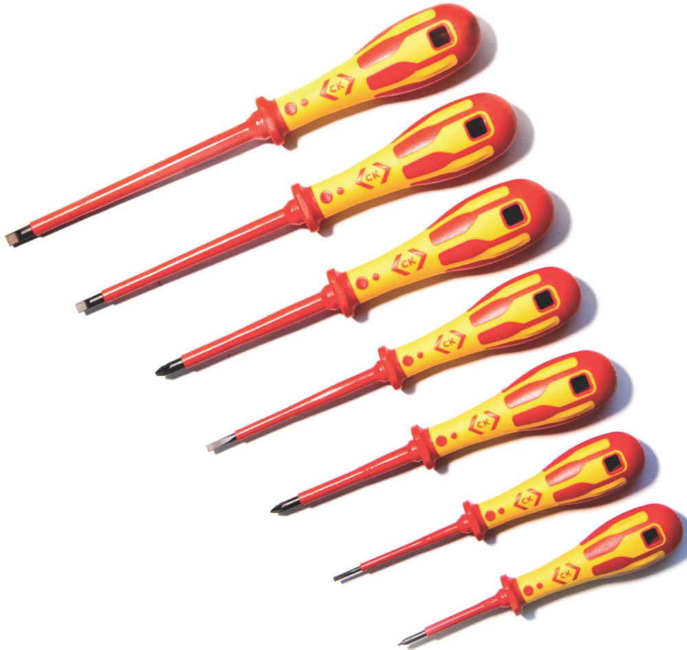 Image of C.K Dextro Mixed VDE Screwdriver Set 7 Pieces 