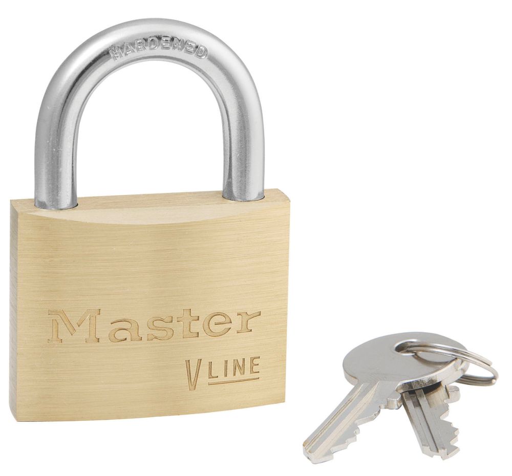 Image of Master Lock 4150 V Line Brass Padlock 50mm 