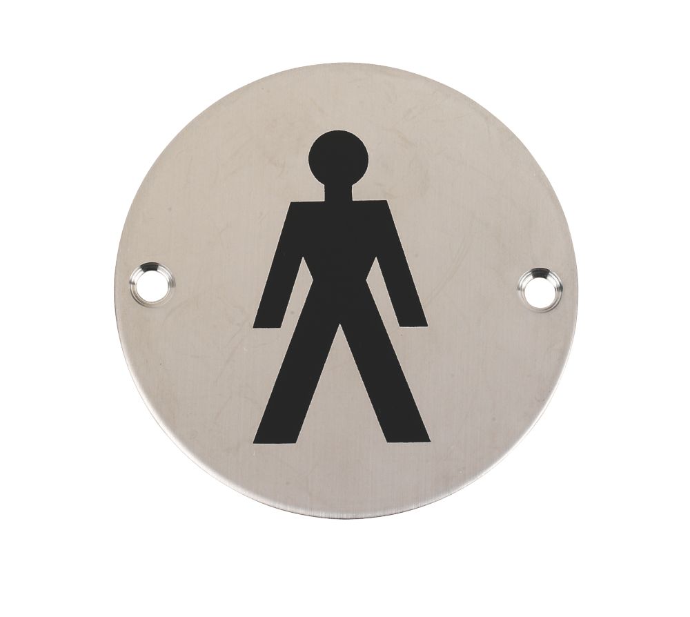 Image of Male Toilet Sign 76mm 