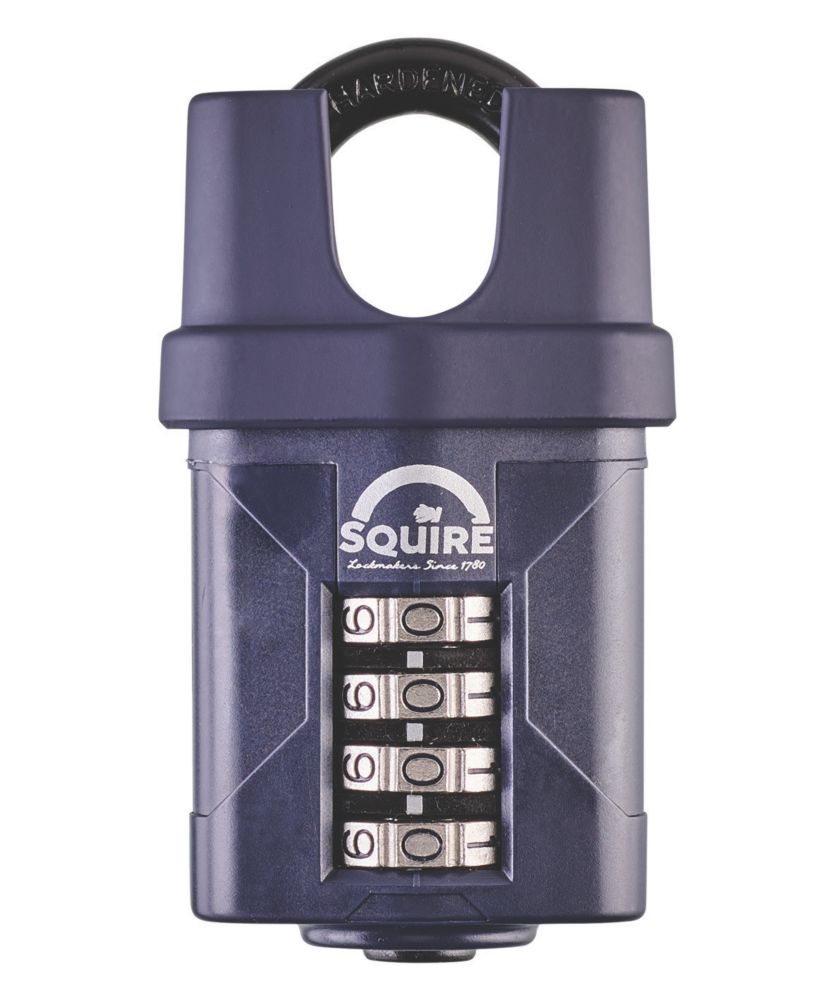 Image of Squire Steel Water-Resistant Closed Shackle Combination Padlock Blue 50mm 