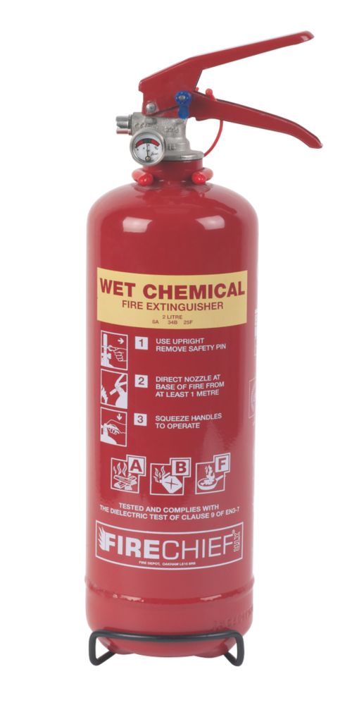 Image of Firechief Wet Chemical Fire Extinguisher 2Ltr 