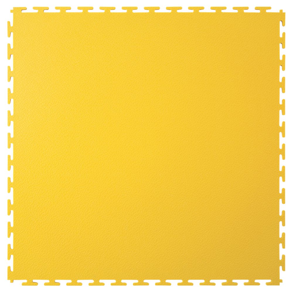 Image of Ecotile E500/7 Interlocking Floor Tile Yellow 500mm x 500mm 4 Pack 